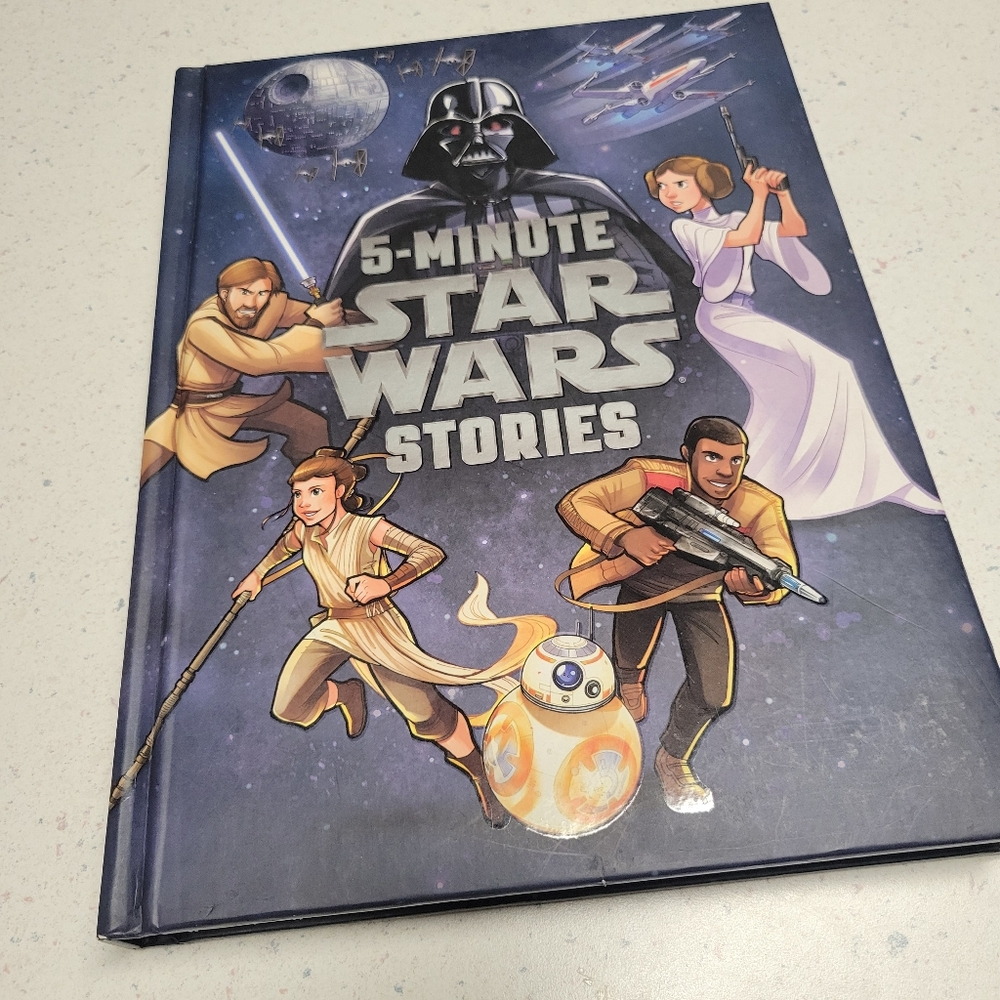 Star Wars 5-Minute Stories Puffy Hardcover Kids Story Book - GUC